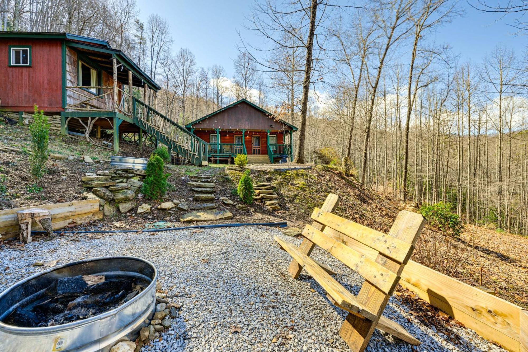 Smoky Mountain Cabin With Camping Area And Fire Pit! Whittier Экстерьер фото